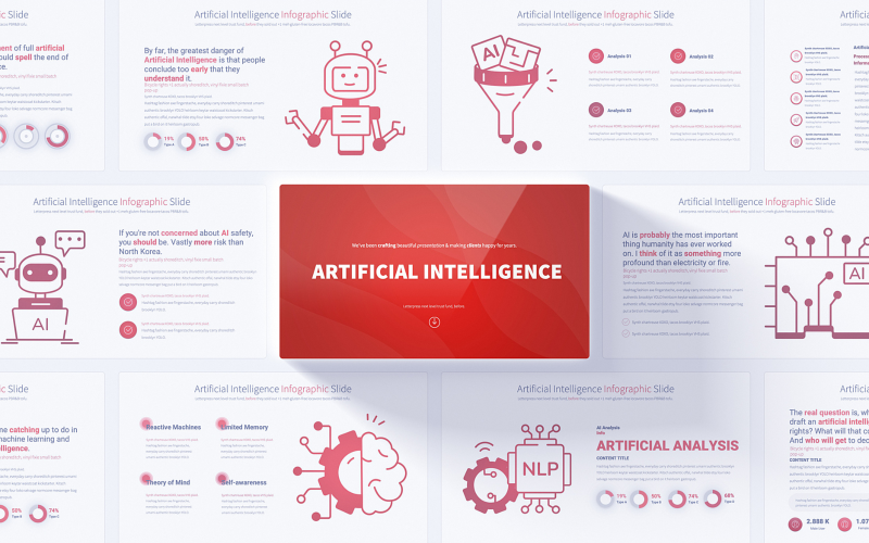 Plantilla de PowerPoint sobre inteligencia artificial