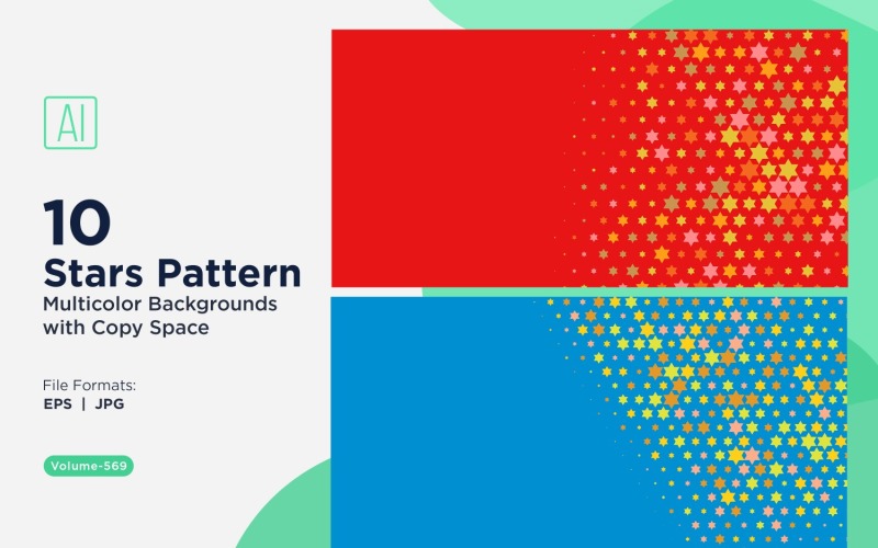 Renkli Yıldız Desenli Arka Plan 569
