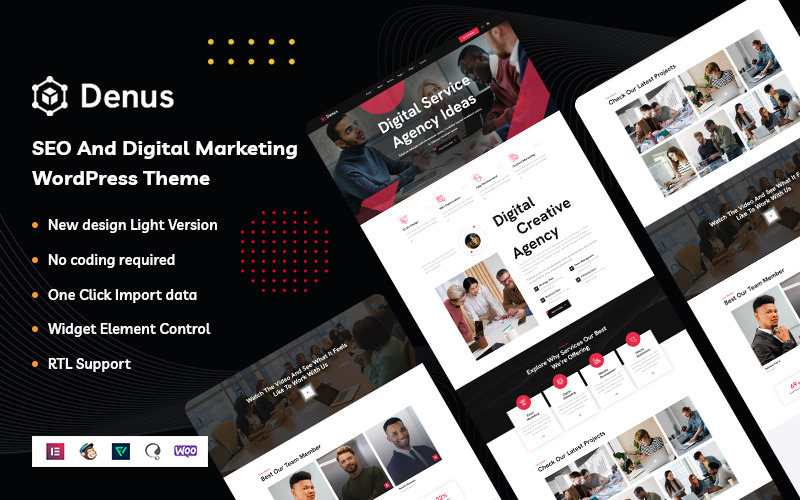 Denus – Thème WordPress pour agence créative