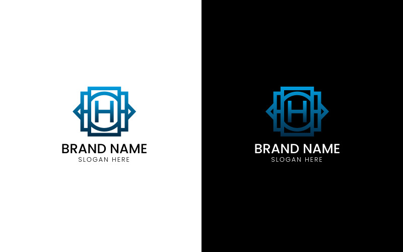 Písmeno H luxusní obchodní logo-08-282