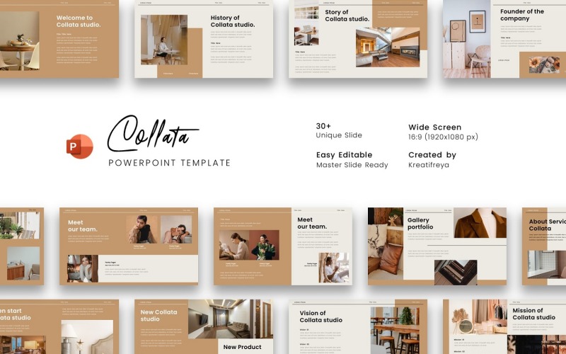 Collata – 商业 PowerPoint 模板