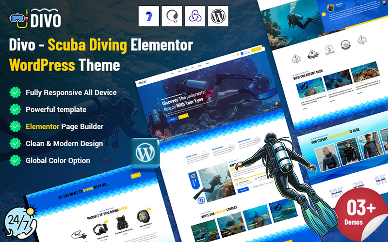 Divo - Motyw WordPress do nurkowania