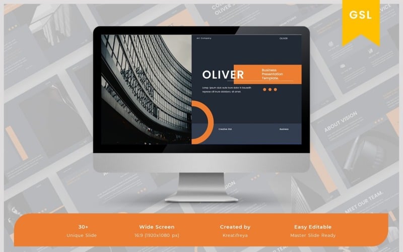 Oliver – Business Google SlideVorlage