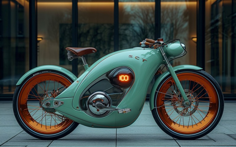 Elektriska elcyklar, cykelsnygg design 45