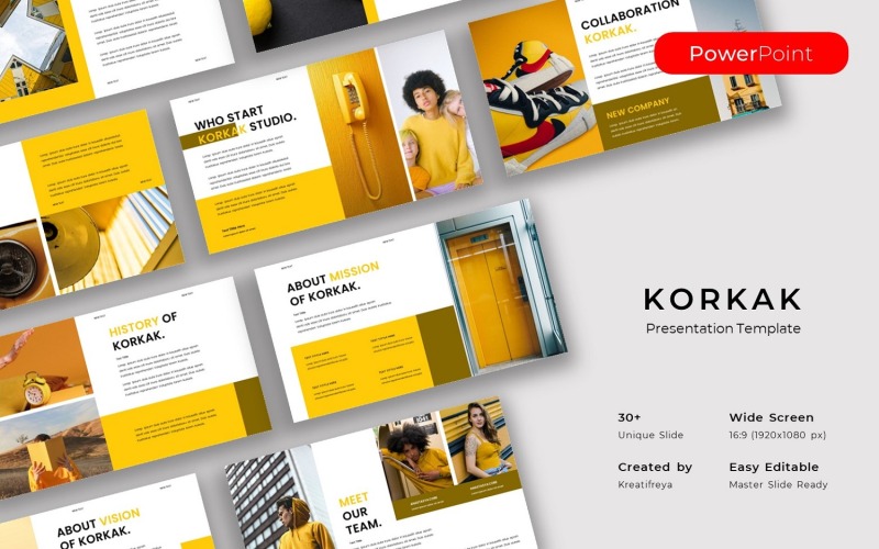 Korkak – Business PowerPoint Template - TemplateMonster
