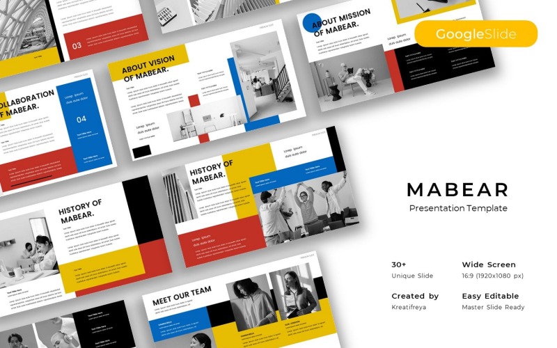 Mabear – üzleti Google diasablon
