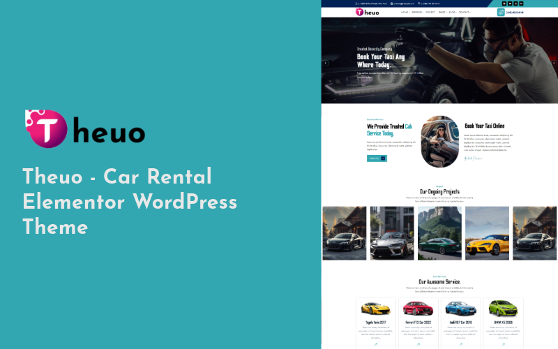 Téma WordPress Theuo – prodejce aut, půjčovna a výpis