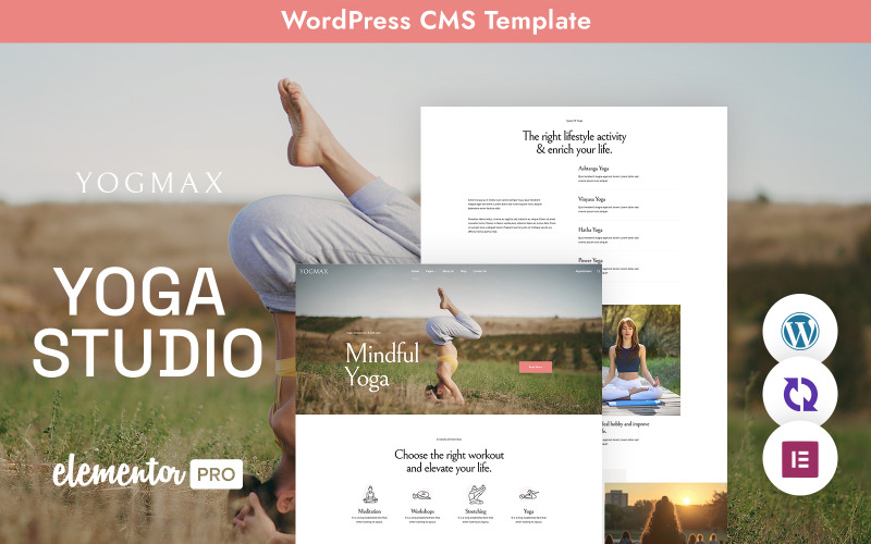 Yogmax – Mehrzweck-Responsive-WordPress-Theme für Yogastudios