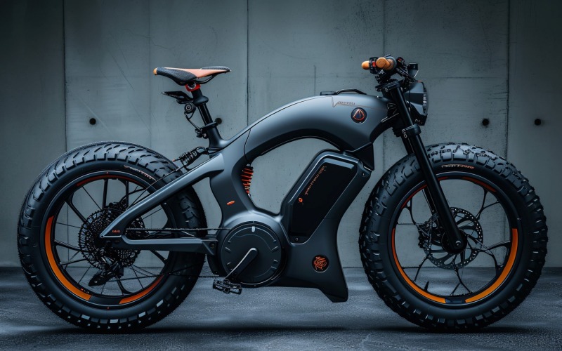 Elektriska elcyklar, cykel elegant minimalistisk design 244