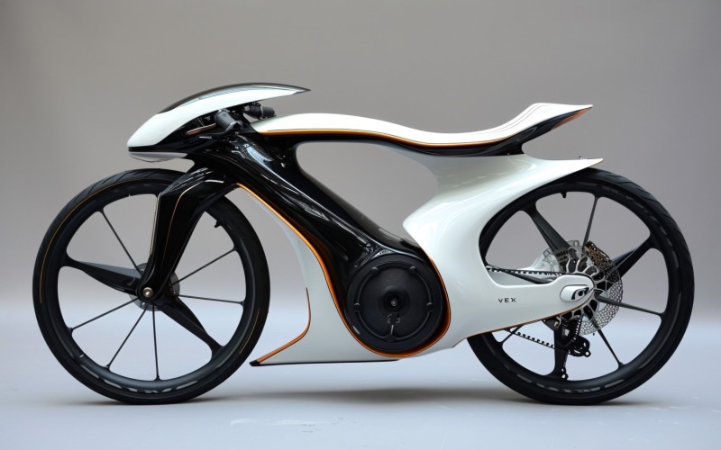 Elektriska elcyklar, cykel elegant minimalistisk design 262