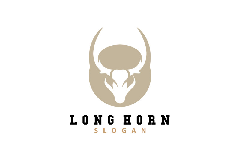 Logo Long Horn Bestiame Texas Ranch V9