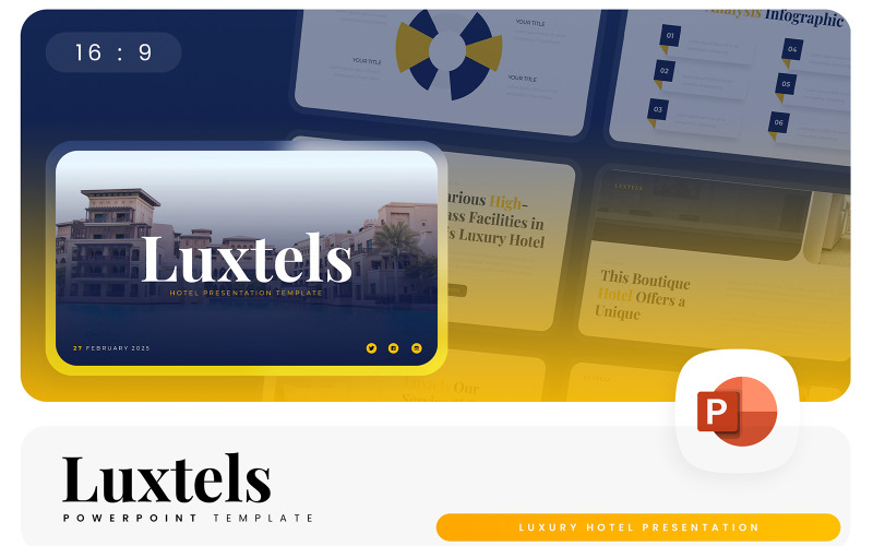 Luxtels – Modello di PowerPoint per hotel