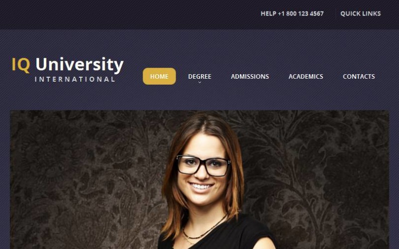 University Facebook HTML CMS Template