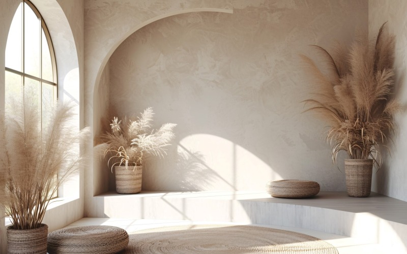 Holzpodest zur Produktpräsentation Boho Style 79