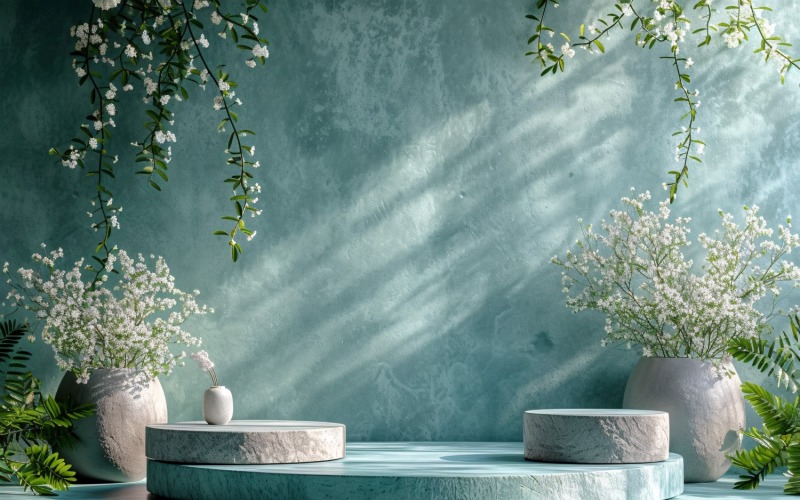 Podium för kosmetiska produkter Boho Style 137