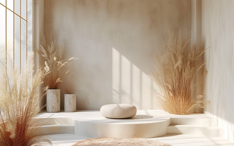 Ürün Sunumu İçin Ahşap Podyum Boho Stili 77