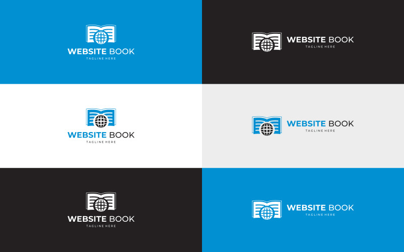 Hemsida & bok logotyp designmall
