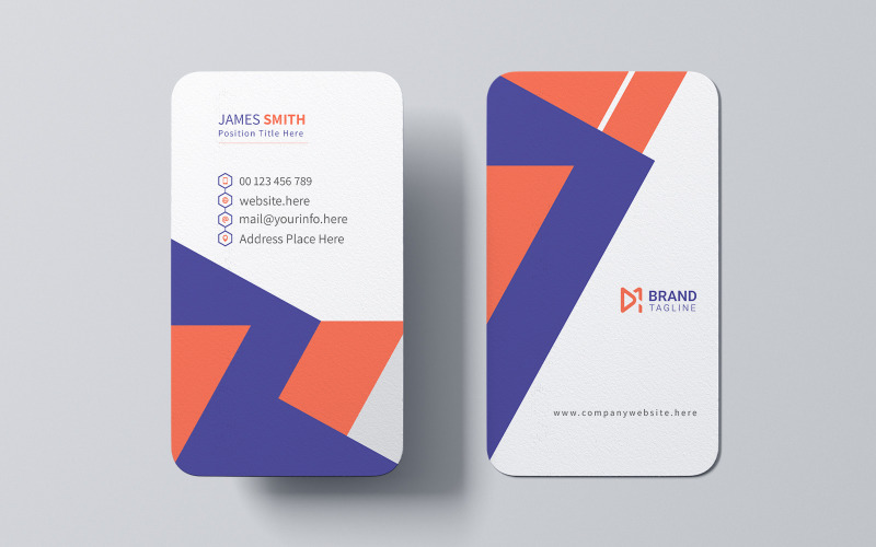 Kreatív és modern vartic névjegykártya tervezősablon
