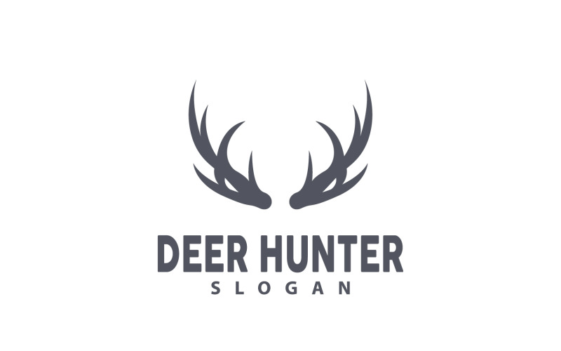 Logo de cerf Chasseur de cerfs Animal de la forêt V14
