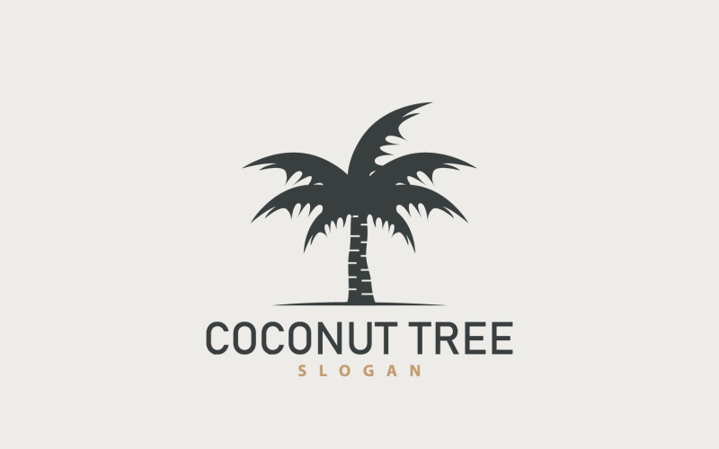 Логотип Coconut Tree Tree Plant V1