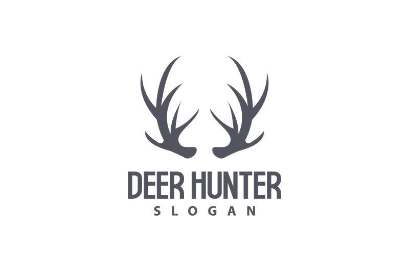 Logotipo de ciervo Cazador de ciervos Animal del bosque V1