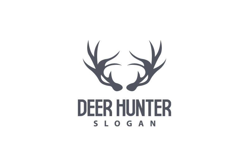 Logotipo de veado Caçador de veados Animal da floresta V6