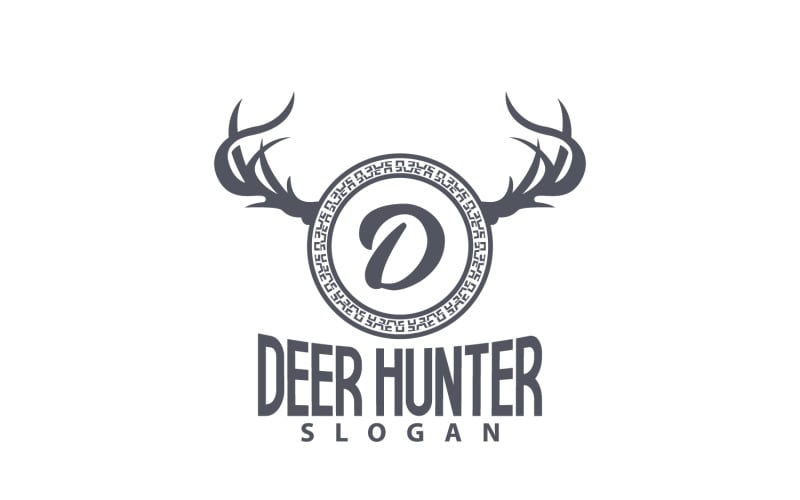 Deer Logo Deer Hunter Forest Animal V27