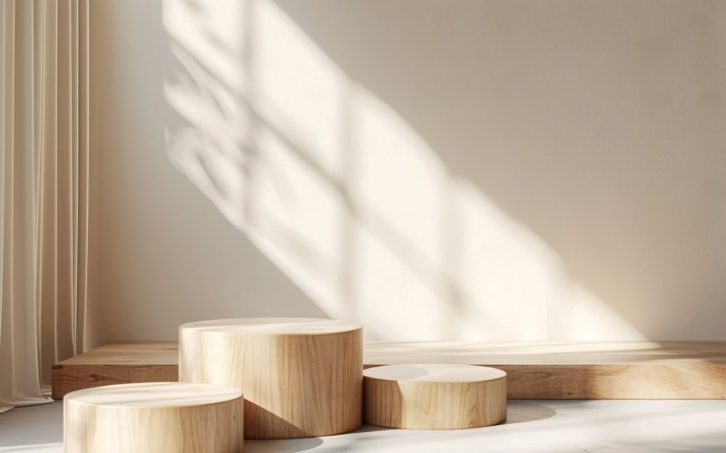 Kosmetisches Produkt-Präsentationspodest aus Holz 202