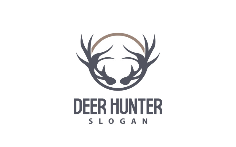 Logo de cerf Chasseur de cerfs Animal de la forêt V21