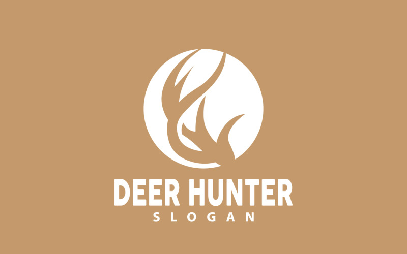 Logo de cerf Chasseur de cerfs Animal de la forêt V24