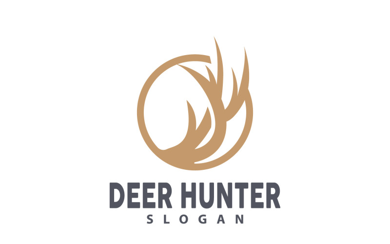 Logo de cerf Chasseur de cerfs Animal de la forêt V30