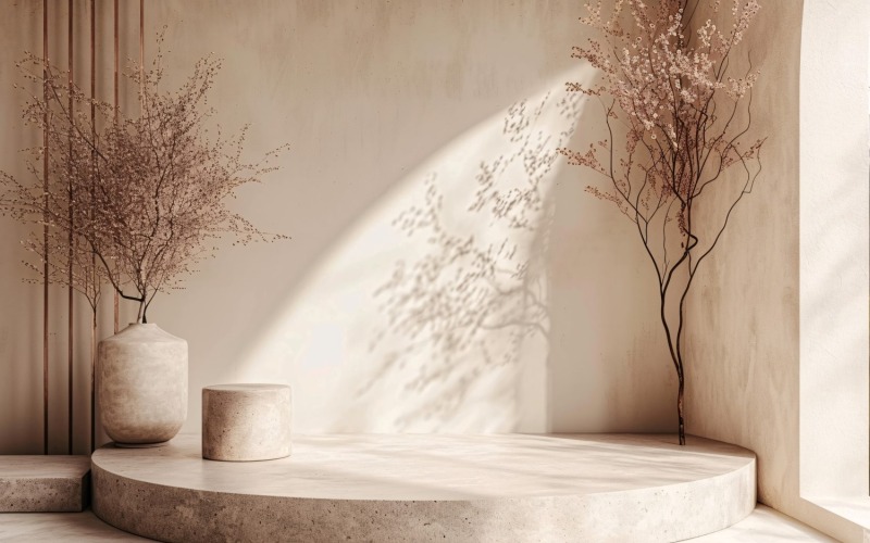 Podium pour vitrine de produits cosmétiques Boho Style 177