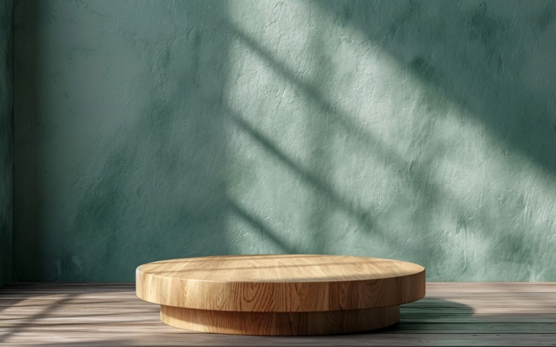 Présentoir de produits cosmétiques sur socle en bois 181