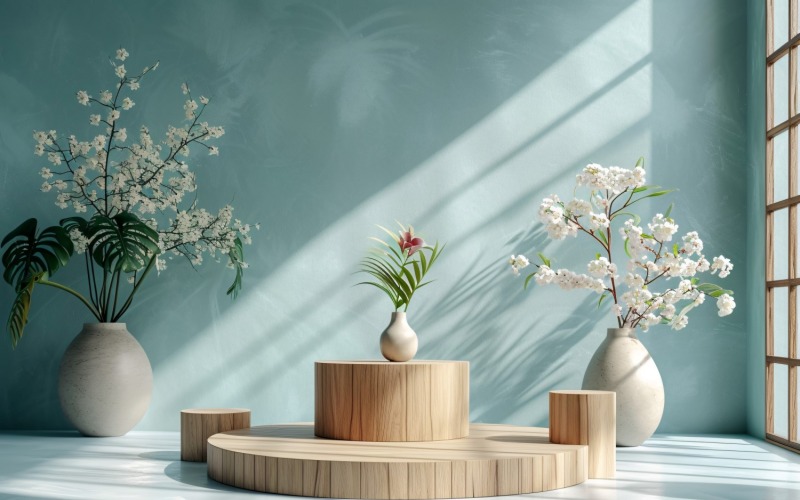Fa pódium termékbemutatóhoz Boho Style 267