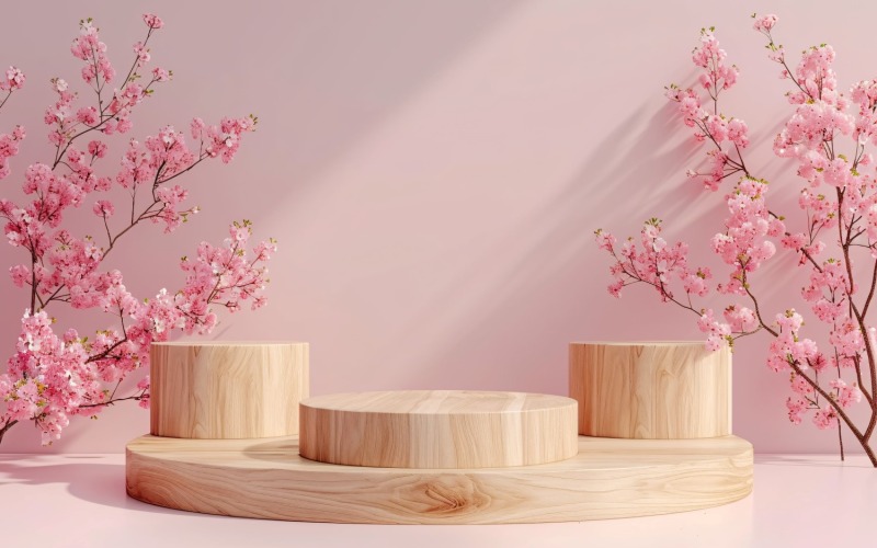 木制产品展示台 波西米亚风格 323
