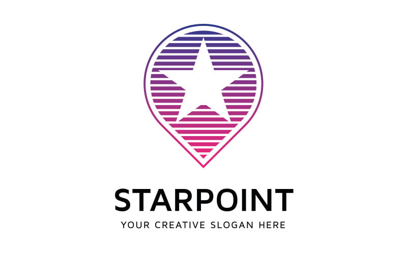 Star Point-Logo-Designvorlage