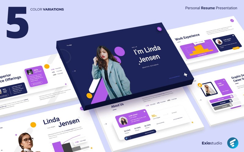 Prestige – Persönlicher Lebenslauf Google Slides