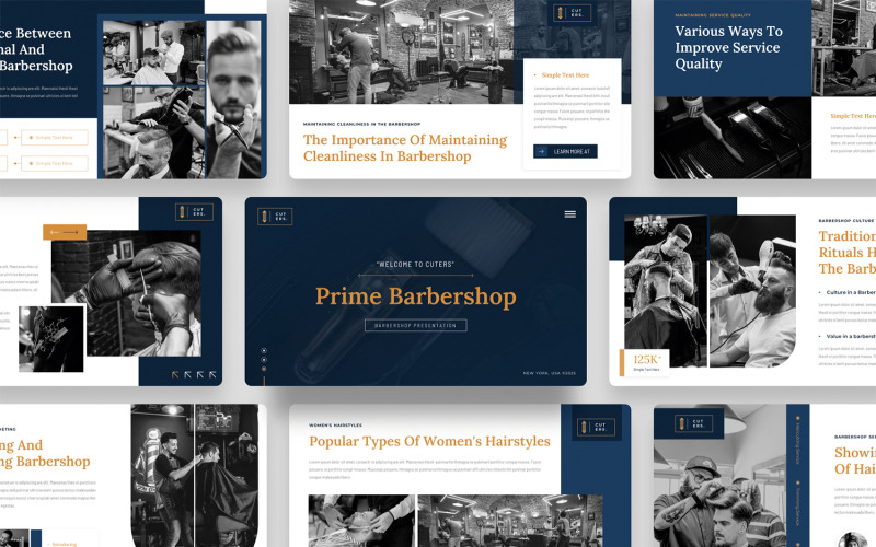 Cuters - Barbershop Keynote-Vorlage