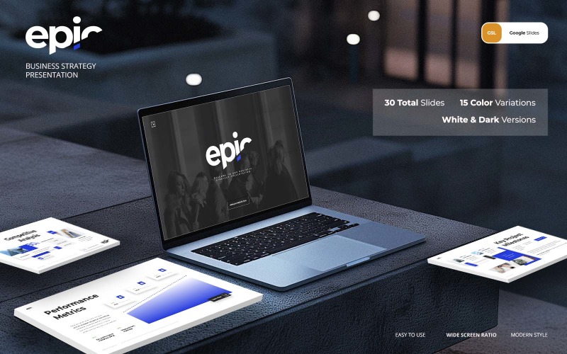 Epic – бізнес-стратегія Google Slides Template