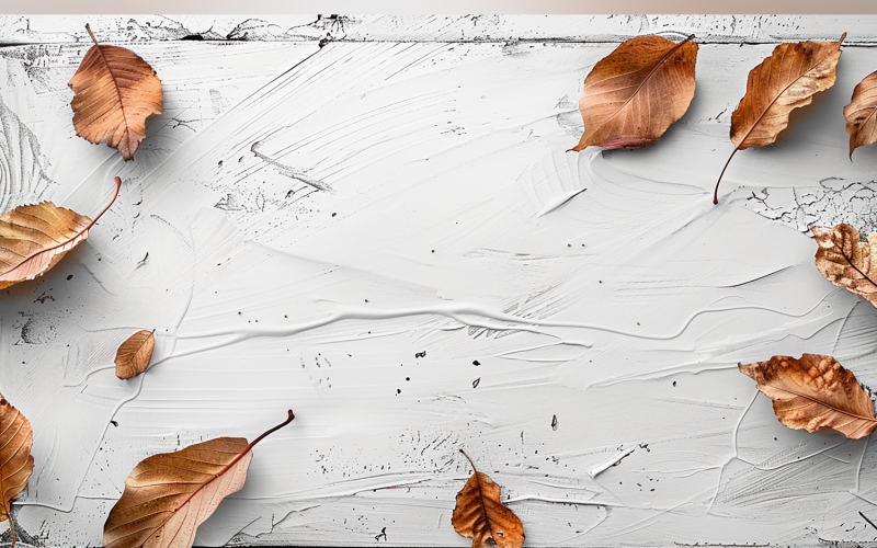 Feuilles de table en bois rustiques d'automne festives. 77