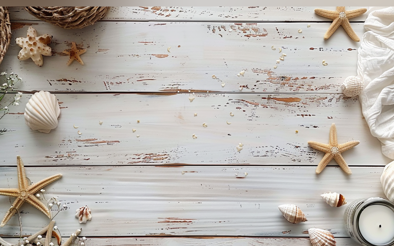 Table rustique en bois blanc et étoiles pour l'automne festif. 76