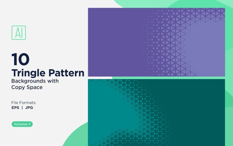 Dynamiska trianglar mönsterbakgrund för kreativa projekt 07