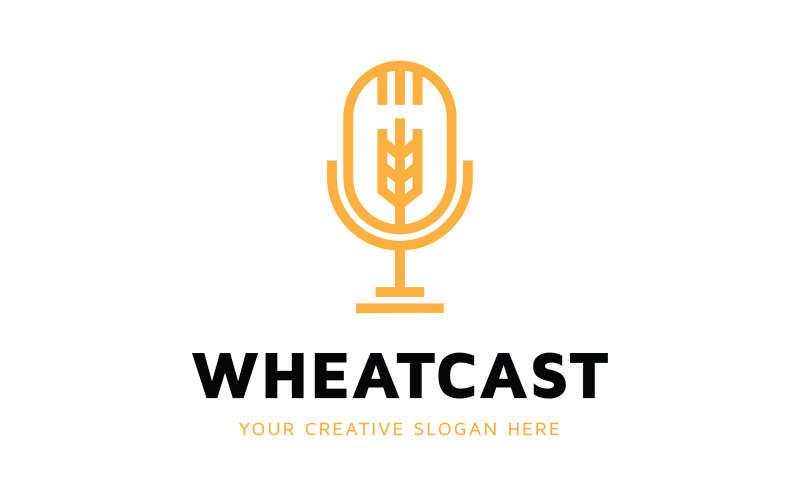 Шаблон оформлення логотипу Wheat Podcast