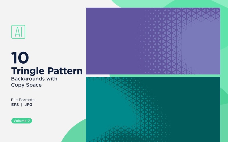 Yaratıcı Projeler için Dinamik Üçgen Desen Arka Planı 07