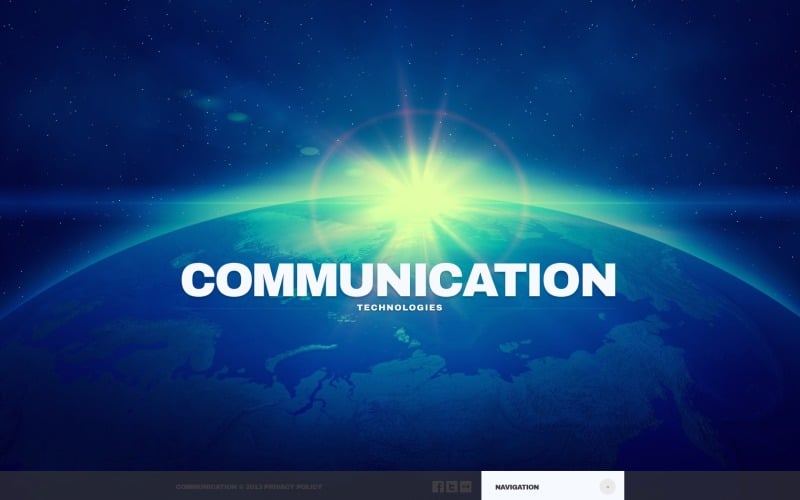Шаблон коммуникационного веб-сайта
