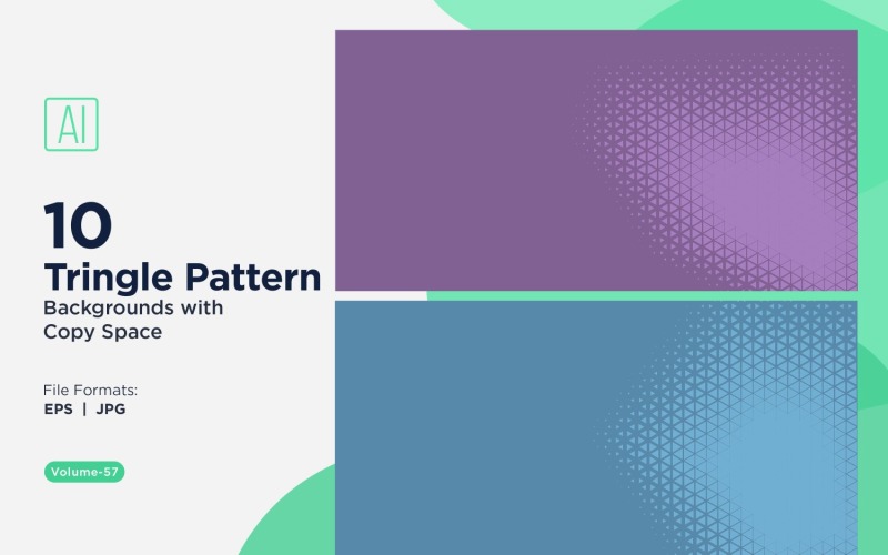 Bakgrund för dynamiska trianglar för kreativa projekt 57