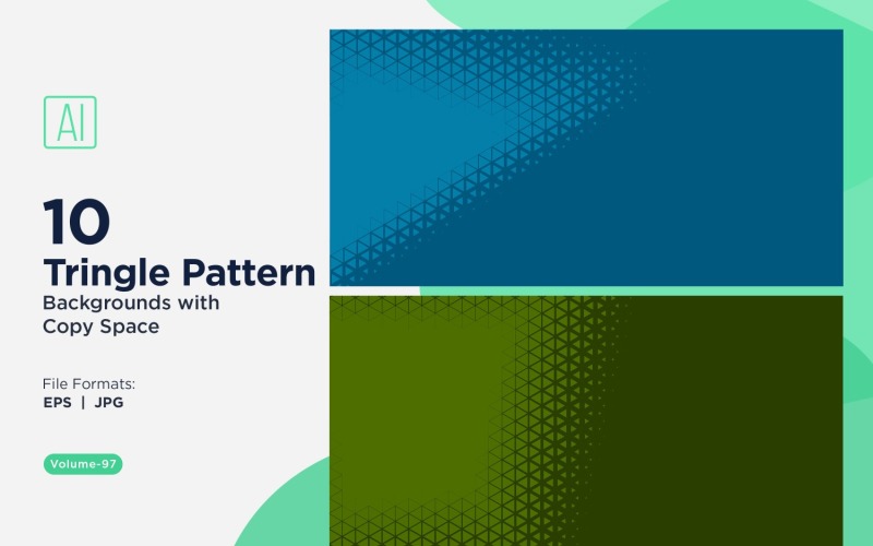 Bakgrund för dynamiska trianglar för kreativa projekt 97