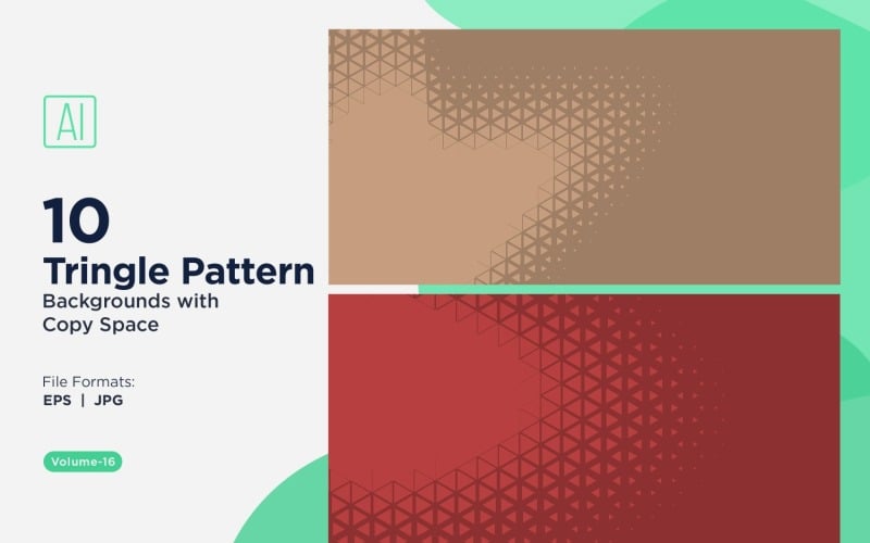 Dynamische driehoekenpatroonachtergrond voor creatieve projecten 16