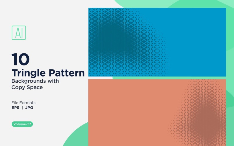 Dynamischer Dreiecksmuster-Hintergrund für kreative Projekte 53