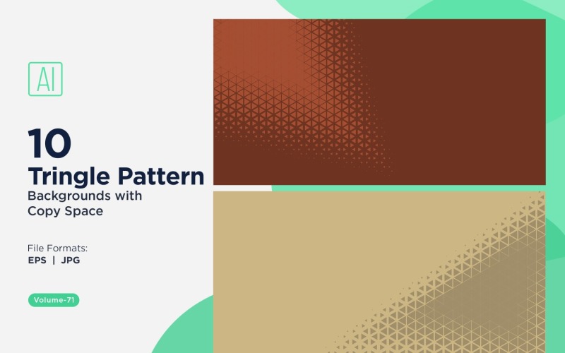 Fondo con patrón de triángulos dinámicos para proyectos creativos 71